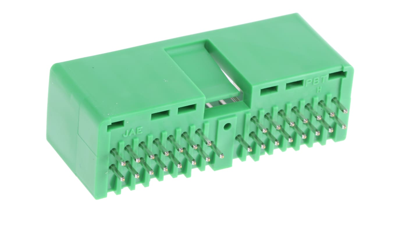 JAE IL-AG5 Series Straight Through Hole PCB Header, 30 Contact(s), 2.5mm Pitch, 2 Row(s), Shrouded