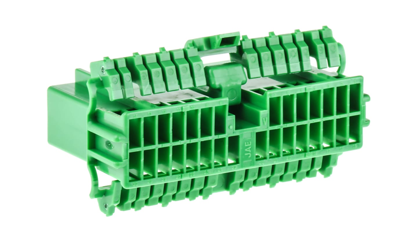 Connettore automotive JAE, Femmina, 3A, 30 vie, 2 file, Montaggio su cavo