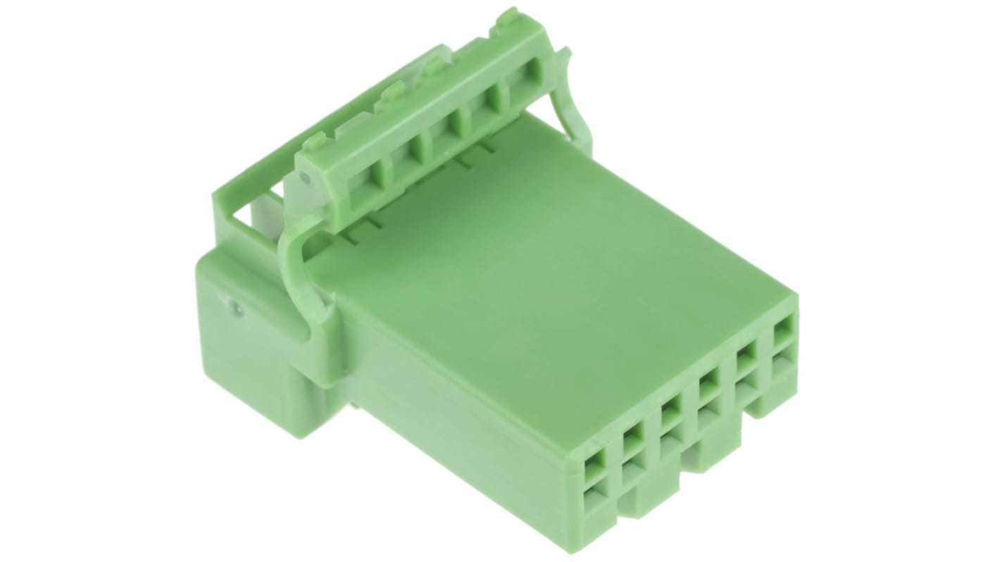 JAE, IL-AG5 Automotive Connector Socket Green Cable Mount 6 Way IL-AG5-6S-S3C1