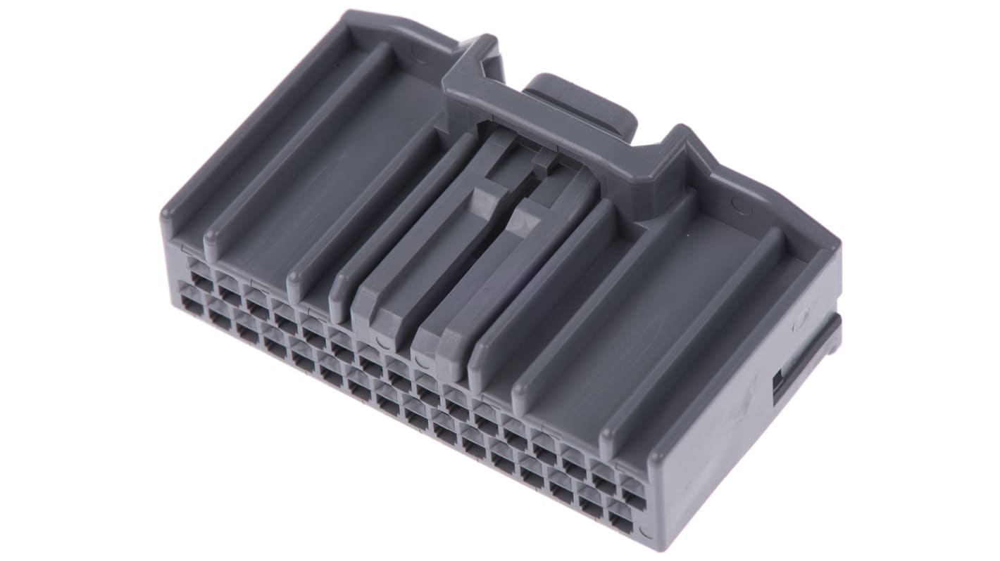 JAE, MX34 Automotive Connector Socket Grey Cable Mount 32 Way MX34032SF1