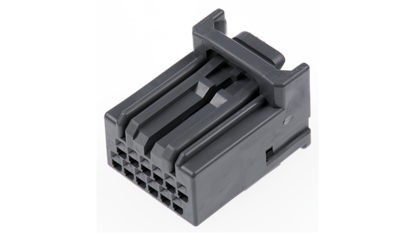 JAE, MX34 Automotive Connector Socket Grey Cable Mount 12 Way MX34012SF1