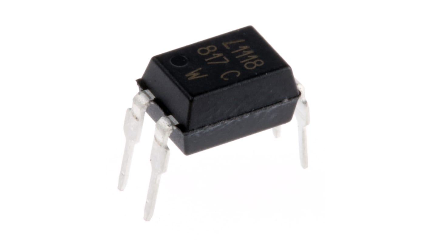 Lite-On, LTV-817-C DC Input Transistor Output Optocoupler, Through Hole, 4-Pin PDIP