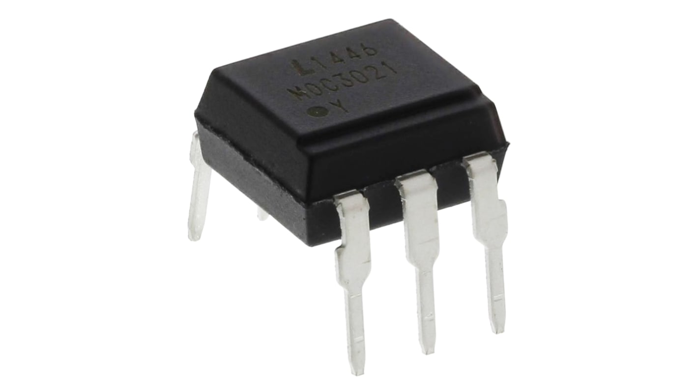 Lite-On, MOC3021 Triac Output Optocoupler, Through Hole, 6-Pin PDIP