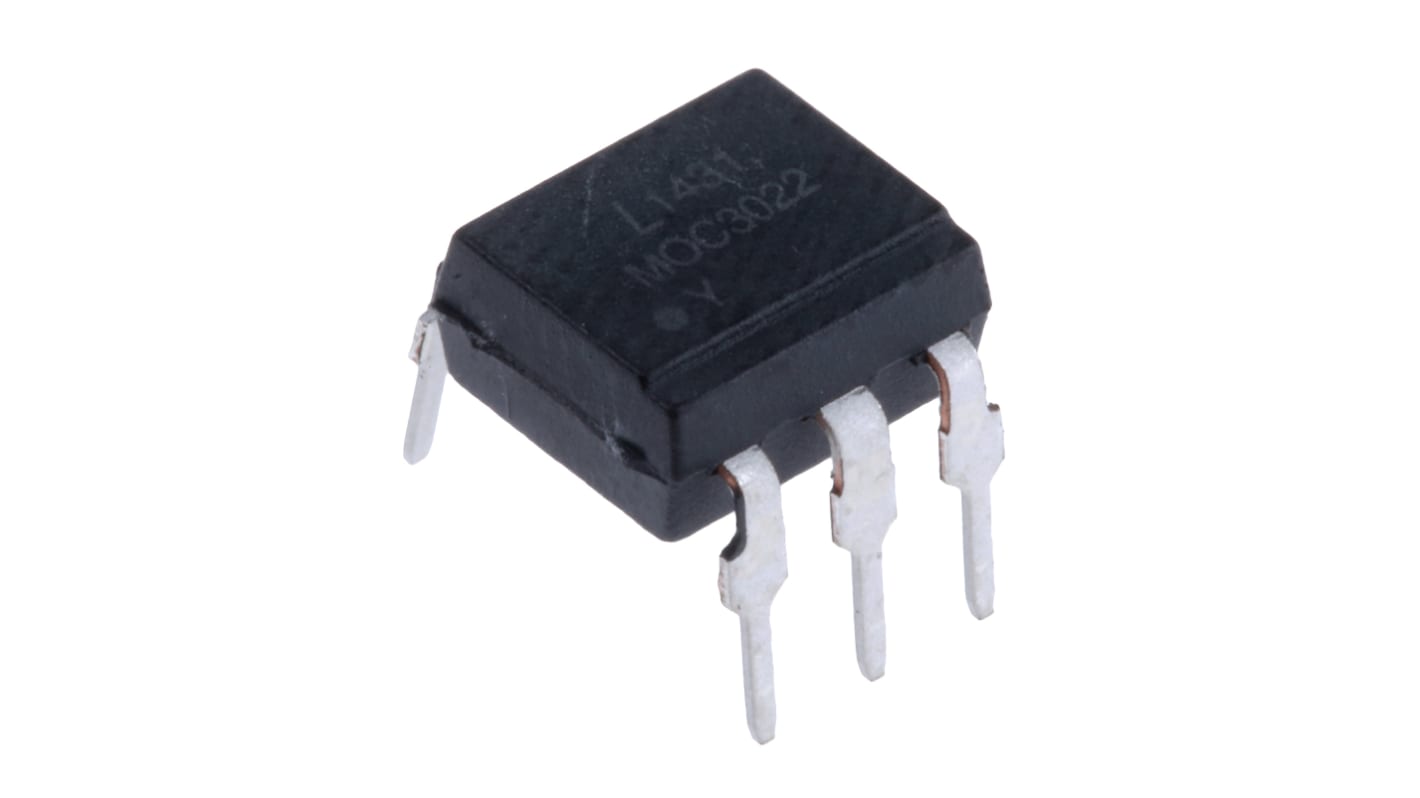 Lite-On, MOC3022 Triac Output Optocoupler, Through Hole, 6-Pin PDIP