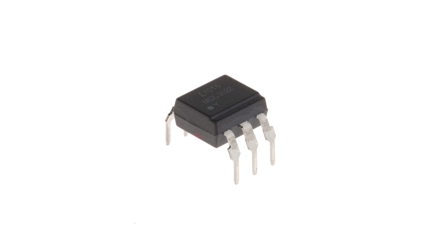 Lite-On, MOC3022M Triac Output Optocoupler, Through Hole, 6-Pin PDIP