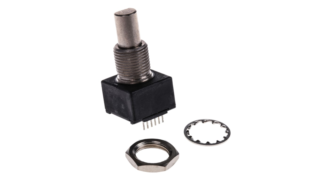 Bourns EM14 Series Optical Incremental Encoder, 64 ppr, Quadrature Signal, Solid Type, 1/4in Shaft