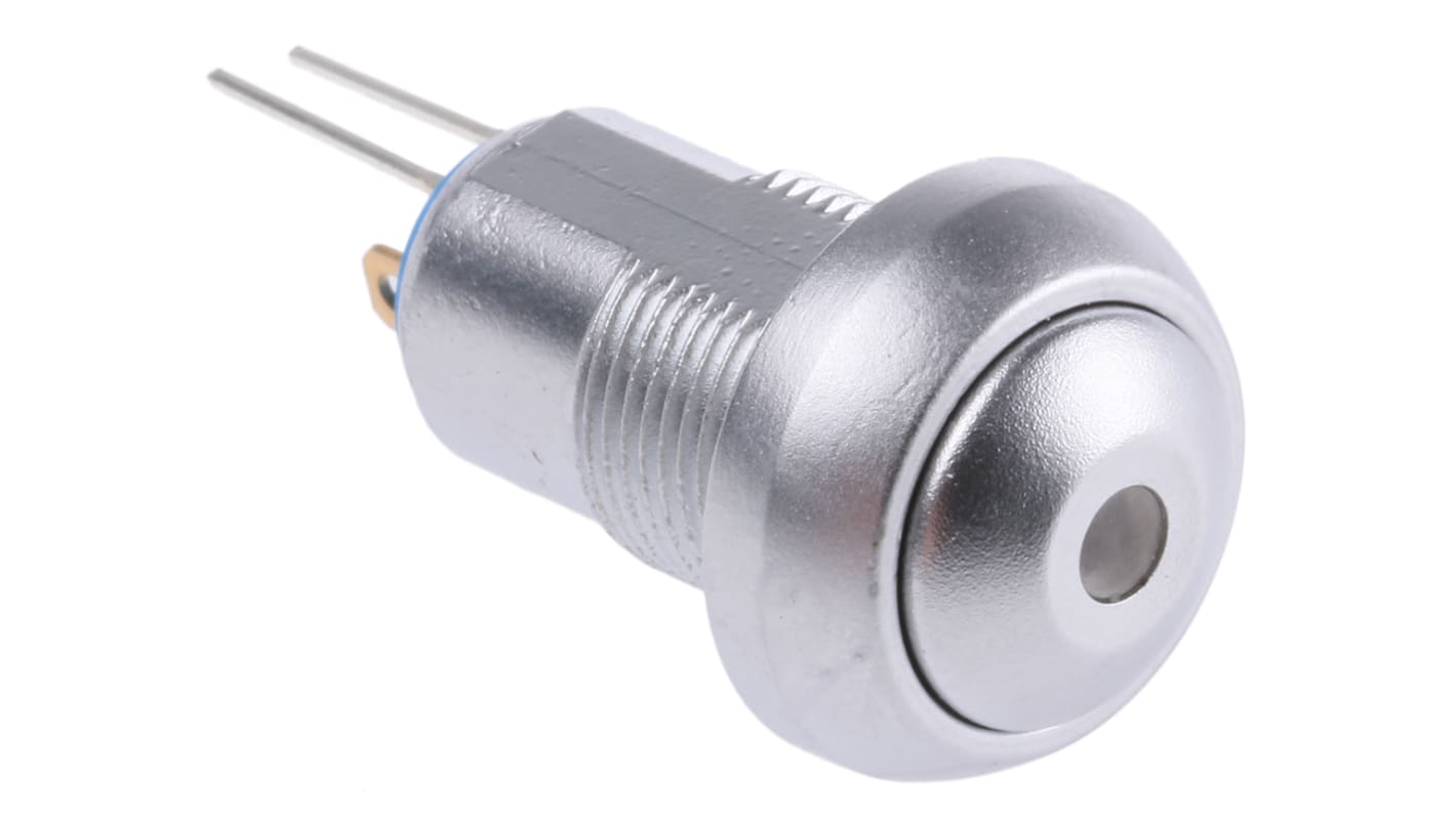 APEM Illuminated Push Button Switch, Latching, Panel Mount, 12.9mm Cutout, SPST, Green LED, 24V dc, IP67