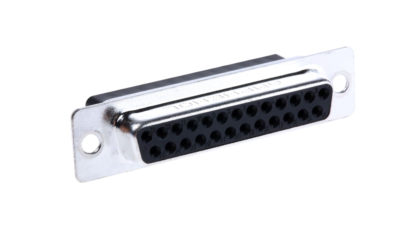 Amphenol Communications Solutions L177RR 25 Way Cable Mount D-sub Connector Socket, 2.77mm Pitch