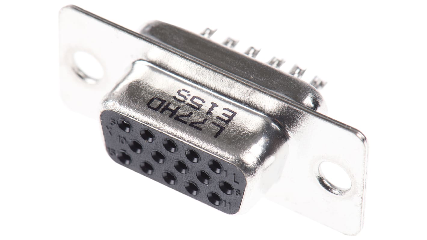 Connettore D-Sub Amphenol Communications Solutions ad alta densità, E, Femmina, 15 vie, terminazione a saldare