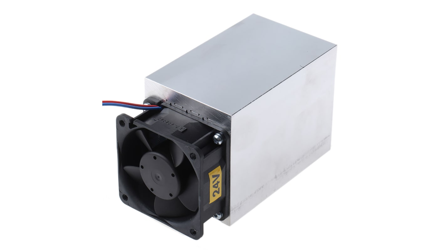 Fischer Elektronik Heatsink, Universal Rectangular Alu with fan, 0.2K/W, 100 x 62 x 74mm