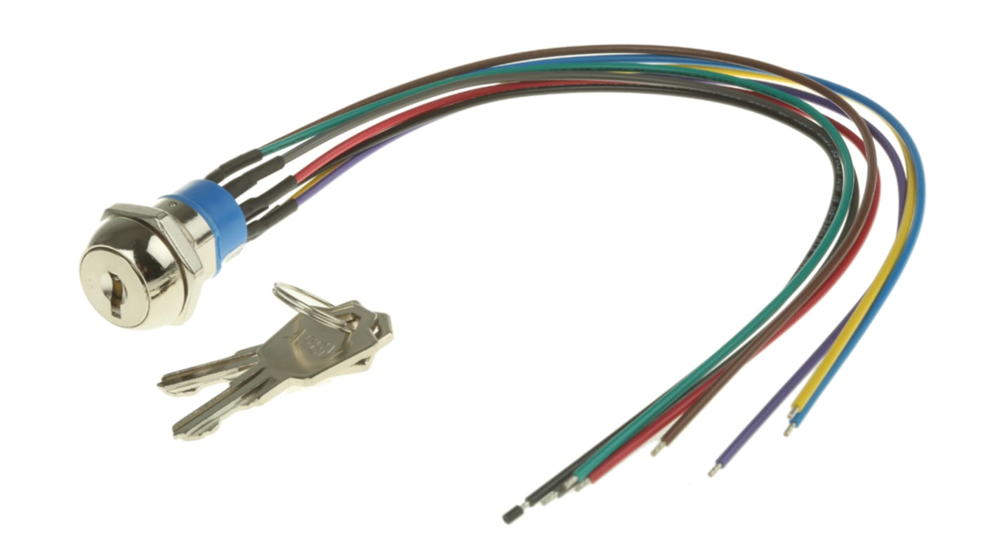 Interruttore a chiave JD9J126W a 3 posizioni, DPST