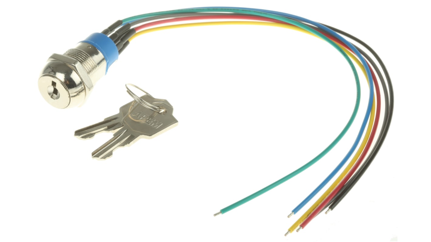 Interruttore a chiave JD10B126W a 2 posizioni, DPST