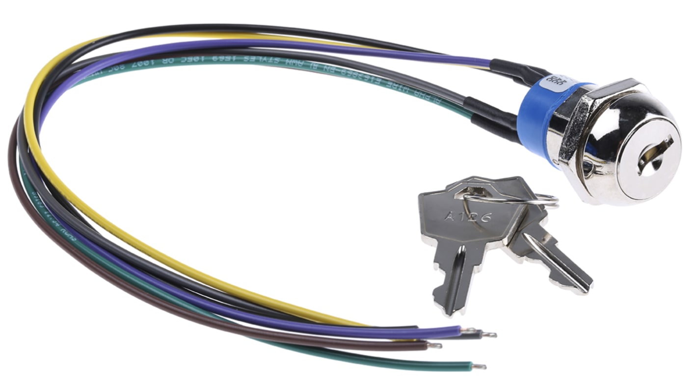 Interruttore a chiave JD9S126W a 2 posizioni, DPST