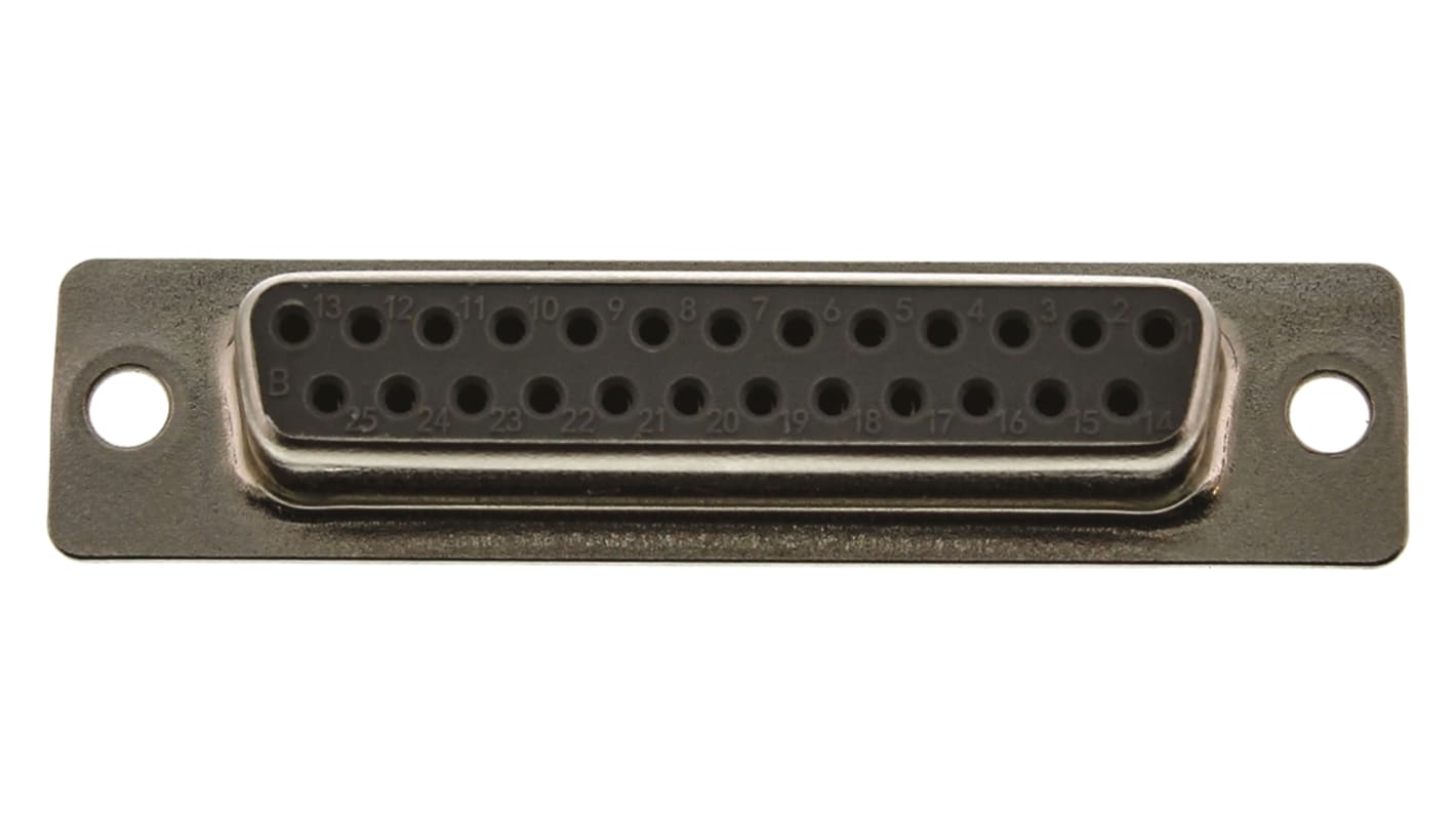 Connettore D-Sub HARTING standard, B, Femmina, 25 vie, terminazione a saldare