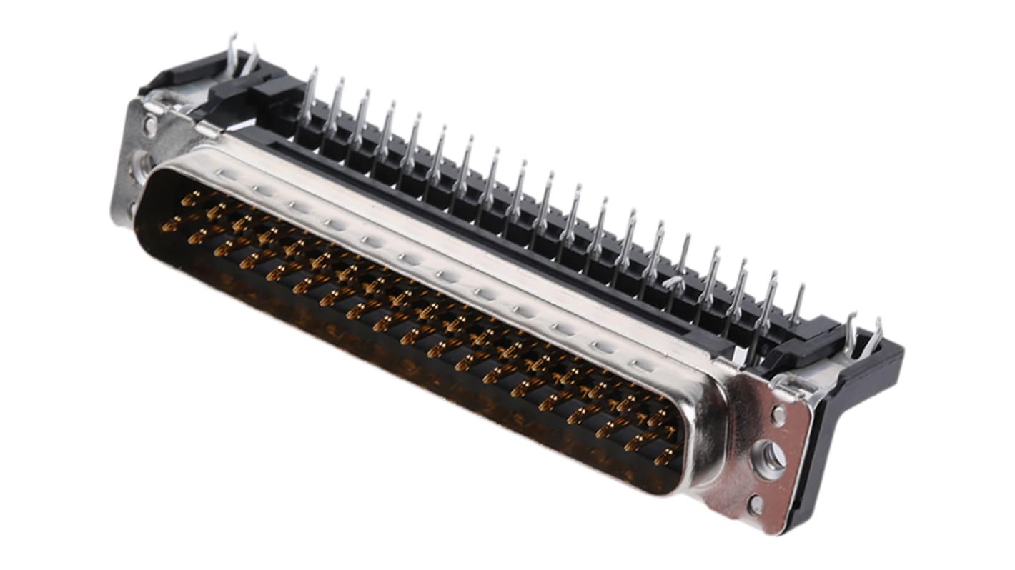 Connecteur Sub-D Mâle Harting 37 voies Traversant Angle droit