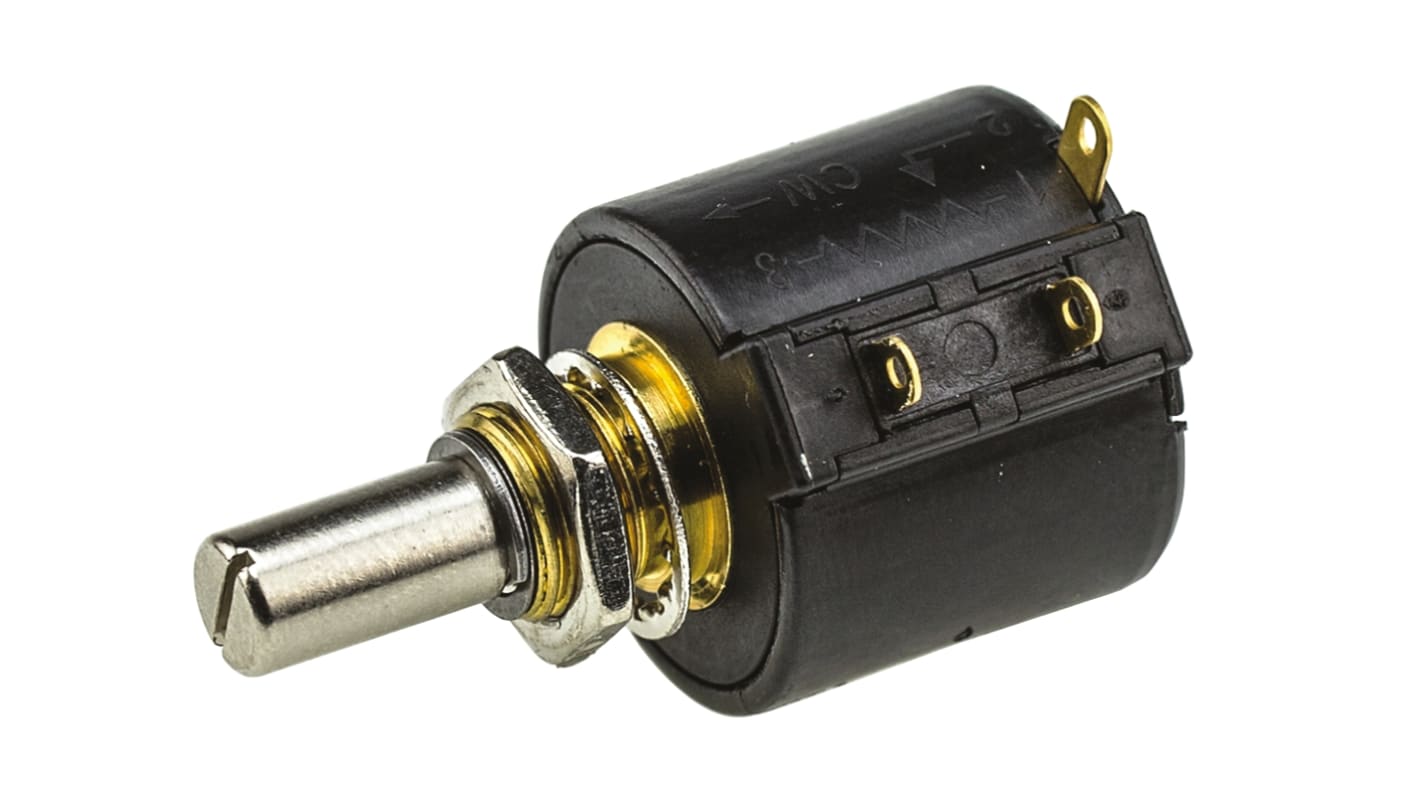 Bourns 3549 10kΩ Rotary Potentiometer 10-Turns 1-Gang Panel Mount, 3549S-1AA-103A