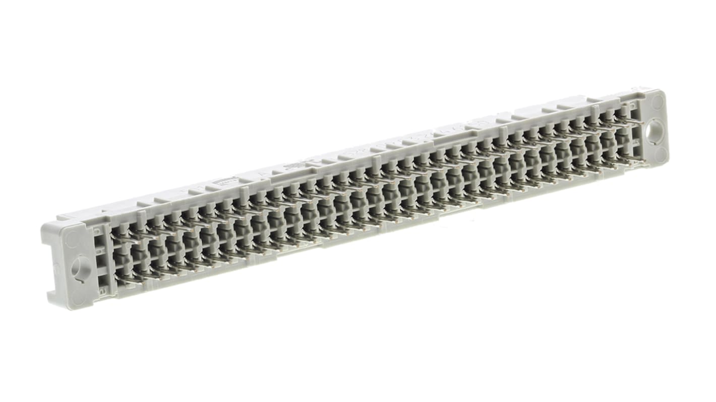 Connettore DIN 41612 HARTING Femmina, Ad angolo diritto, 64 vie 2 file, terminazione A pressione
