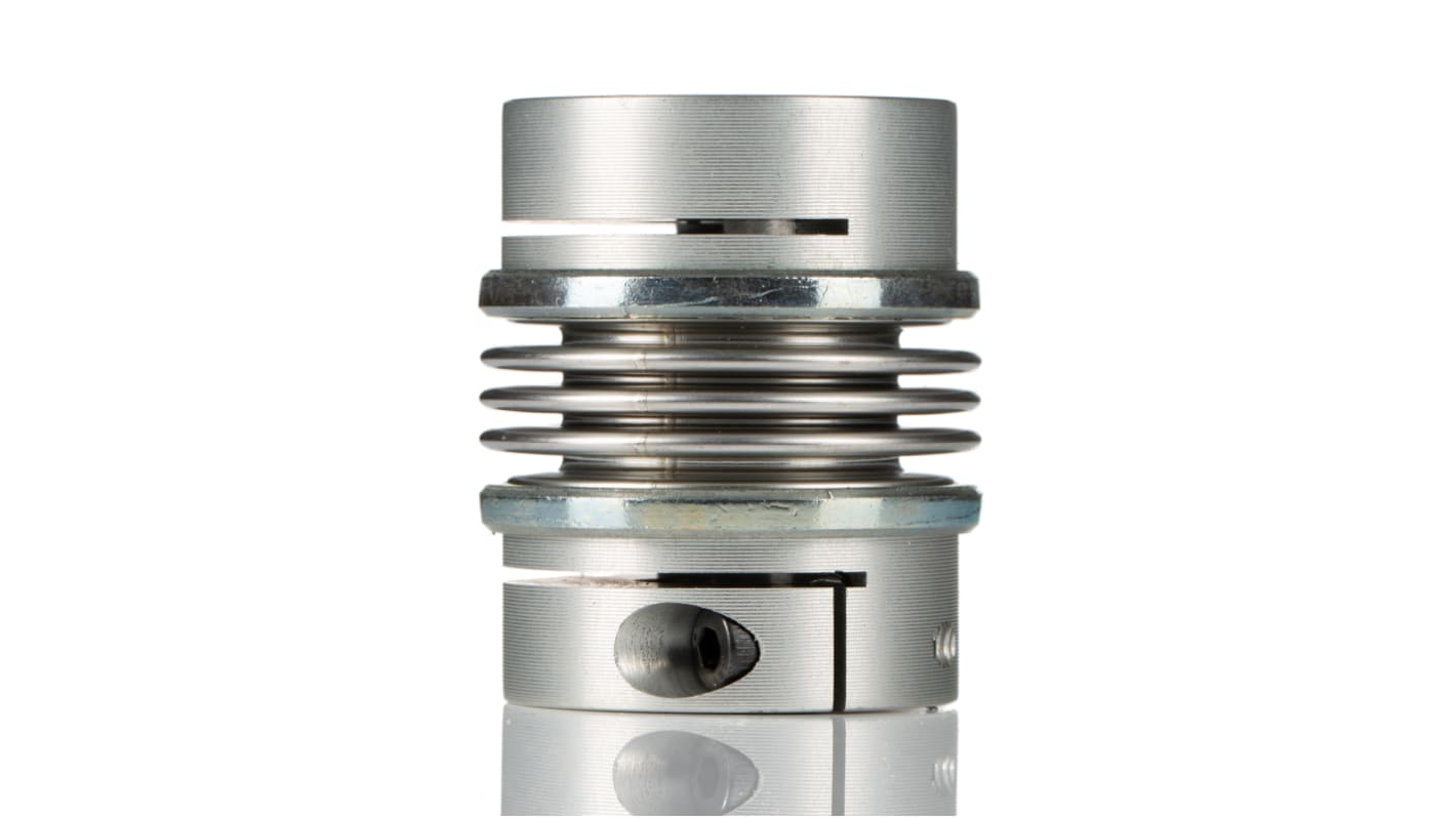 Huco Bellows Coupling, 41mm Outside Diameter, 16mm Bore, 49.7mm Length Coupler