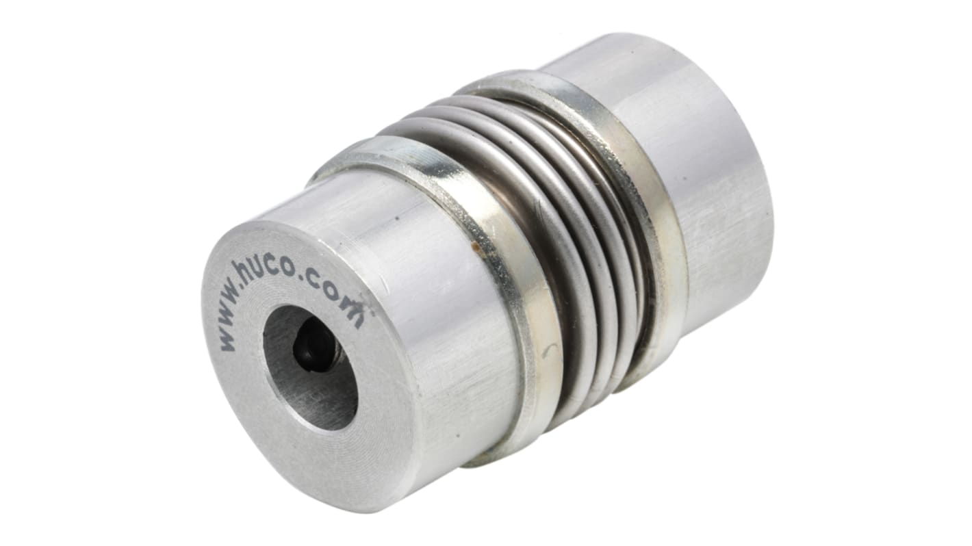 Huco Bellows Coupling, 26mm Outside Diameter, 10mm Bore, 37.5mm Length Coupler