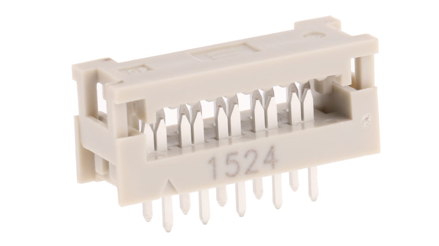 Connecteur IDC HARTING Mâle, 10 contacts, 2 rangées, pas 2.54mm, Traversant, série SEK-18