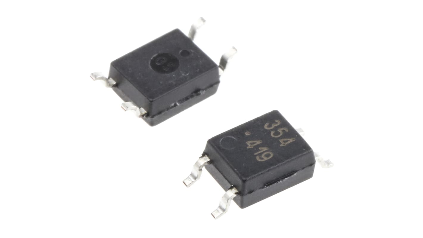 Broadcom, HCPL-354-000E AC Input Transistor Output Optocoupler, Surface Mount, 4-Pin Mini-Flat