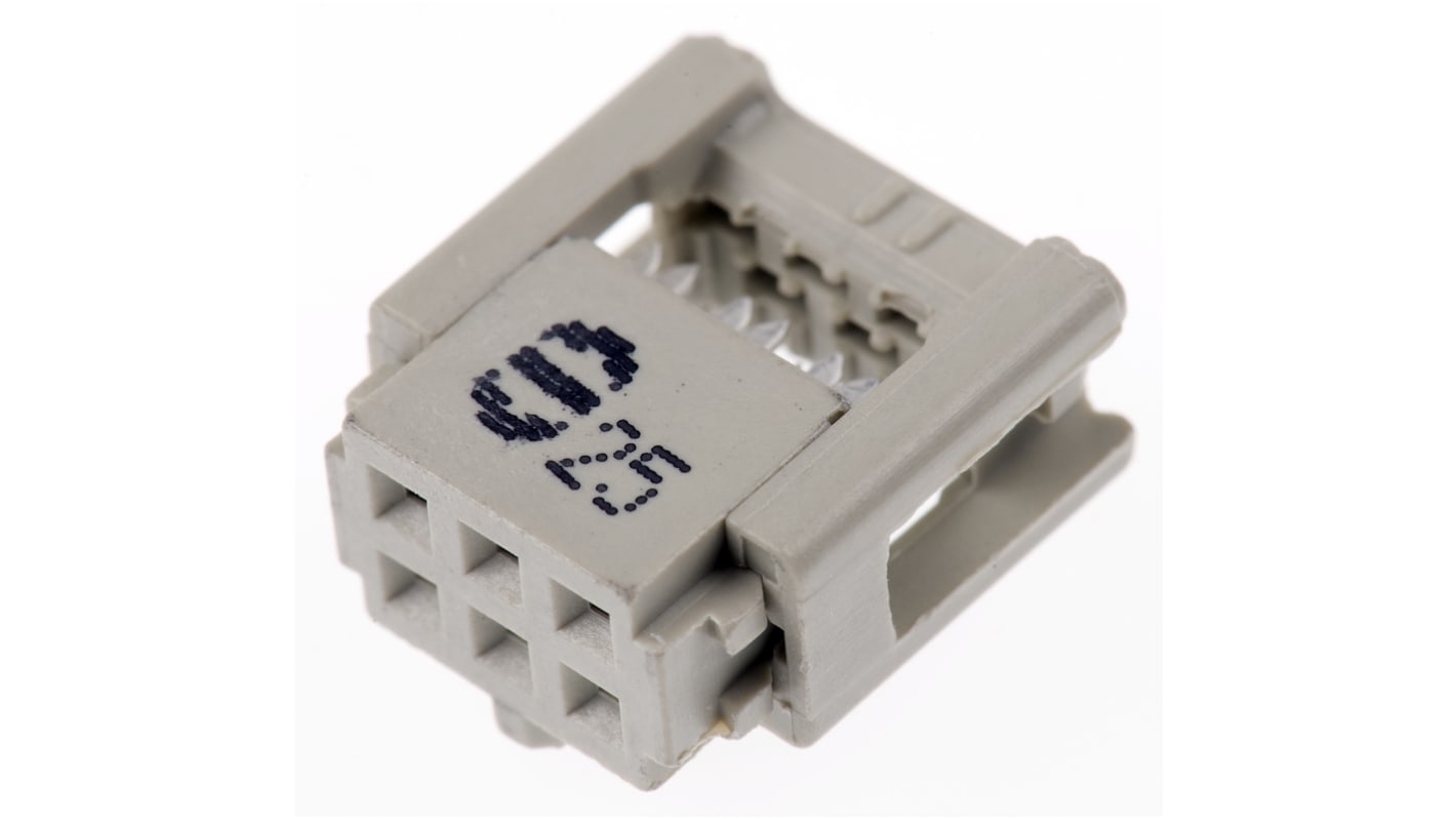 HARTING 6-Way IDC Connector Socket for Cable Mount, 2-Row