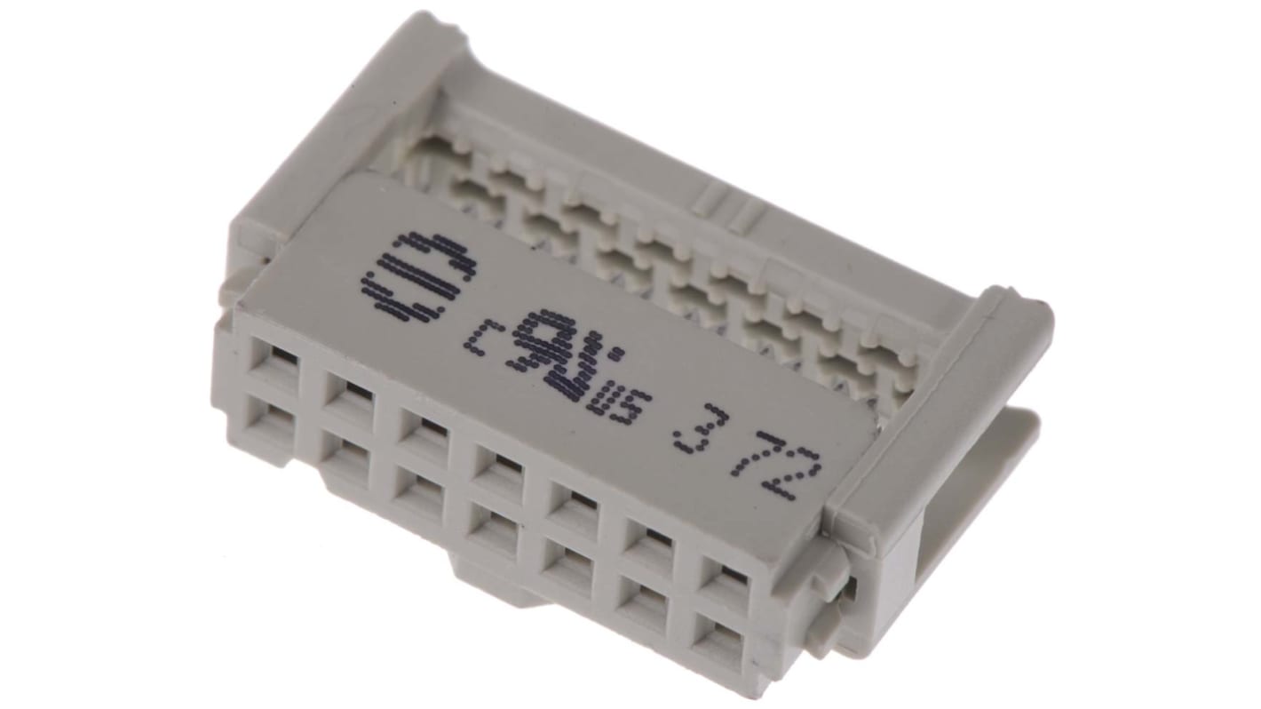 HARTING IDC连接器, 母座, 14p, 2.54mm间距, 2排, 电缆安装, IDC端接, 直角, SEK-18系列