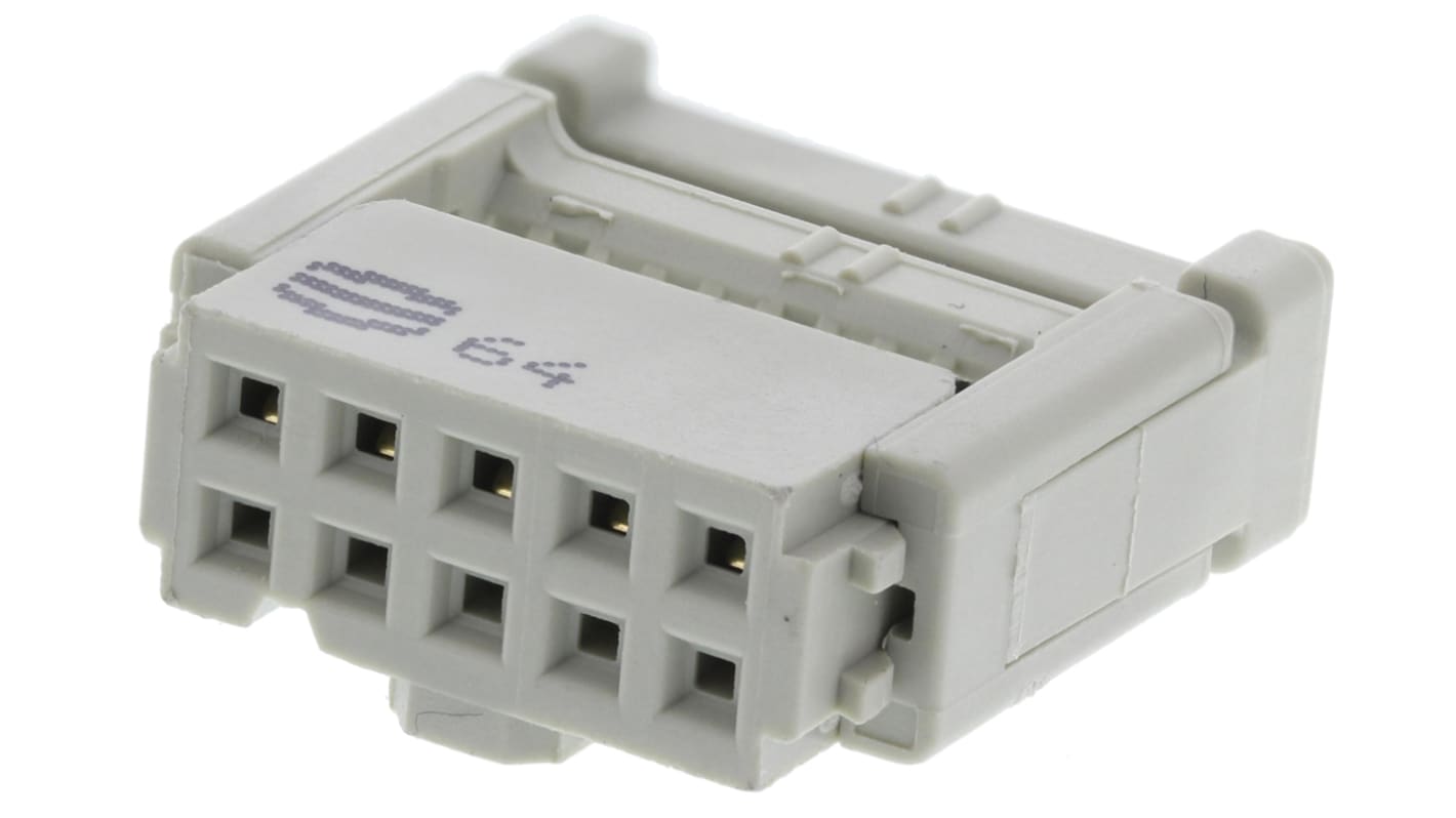 HARTING IDC连接器, 母座, 10p, 2.54mm间距, 2排, 电缆安装, IDC端接, 直角, SEK-18系列