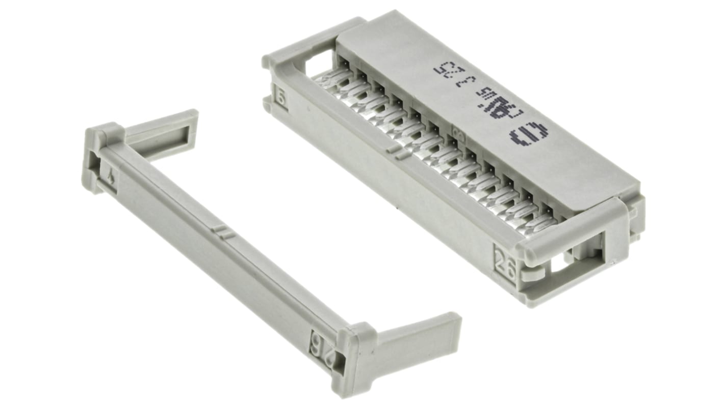 HARTING IDC连接器, 母座, 26p, 2.54mm间距, 2排, 电缆安装, IDC端接, 直角, SEK-18系列
