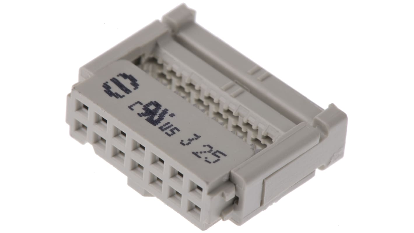 HARTING IDC连接器, 母座, 14p, 2.54mm间距, 2排, 电缆安装, IDC端接, 直角, SEK-18系列