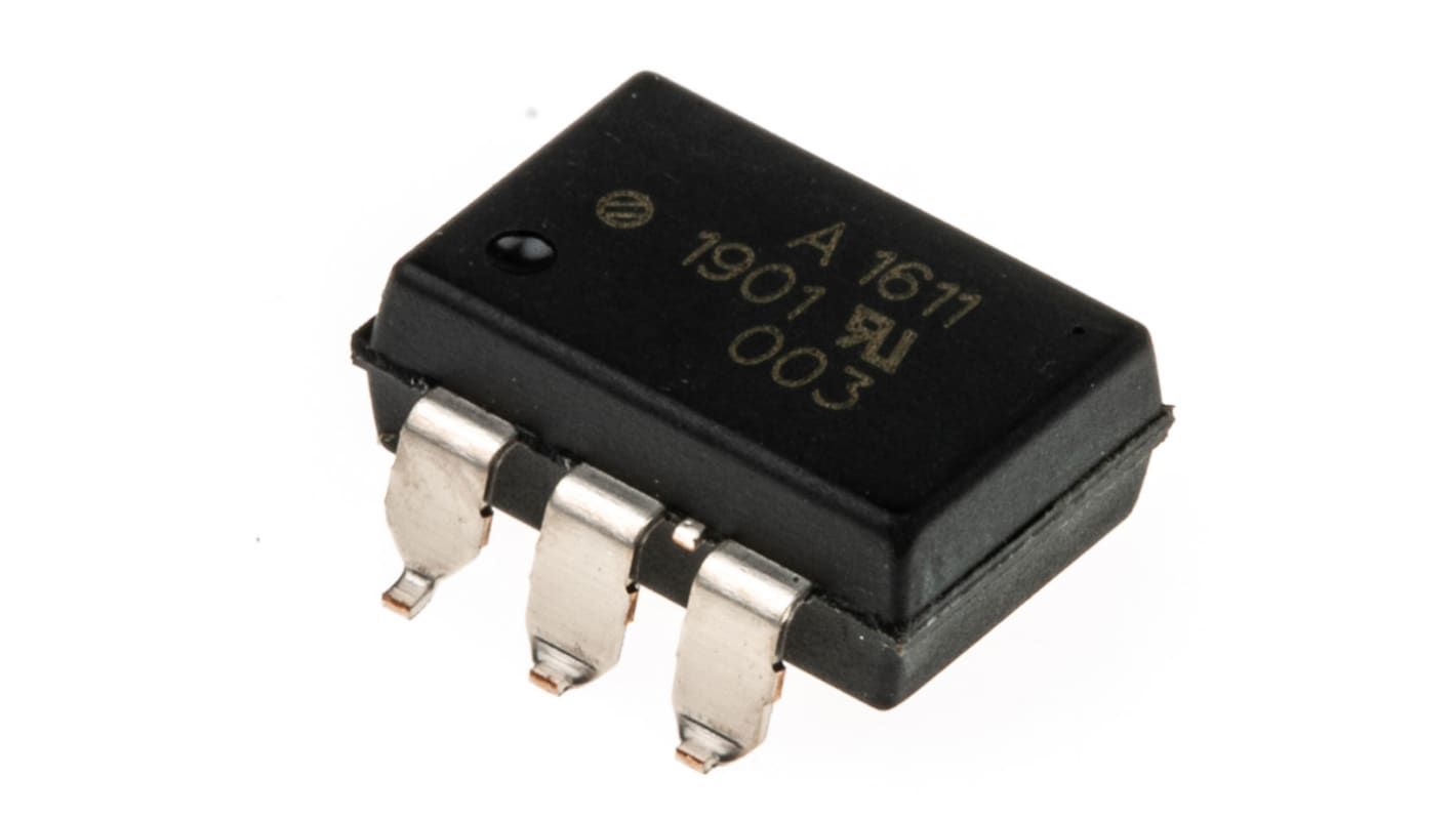 Broadcom Solid State Relay, 2.5 A Load, PCB Mount, 60 V Load, 1.7 V Control