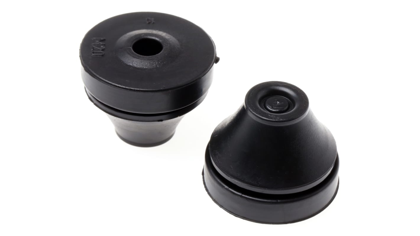 Spelsberg Black EPDM 20.5mm Round for 8 → 12mm Cable Dia.