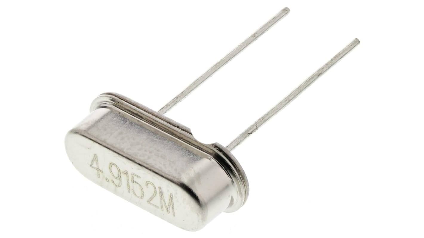 最も完璧な 4.9152MHz HC49/4H/30/50/-40+85/18pF/ATF | Euroquartz 水晶 PassiveComponents
