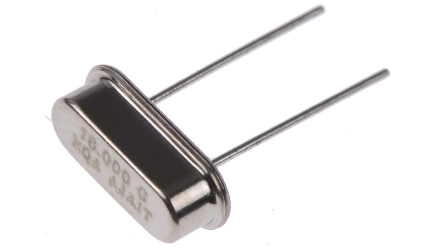 Euroquartz 石英晶体, 16MHz, 通孔安装, 2引脚, 18pF负载, ±3ppm, 10.77 x 4.34 x 3.5mm