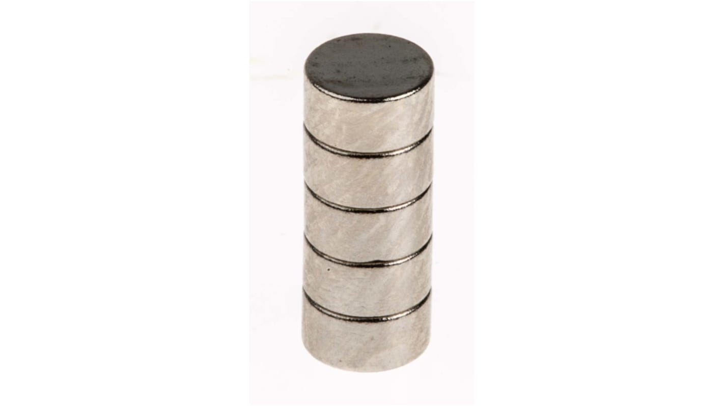 Magnete a disco Eclipse, Ø 4mm spesso 2mm, trazione 0.4kg