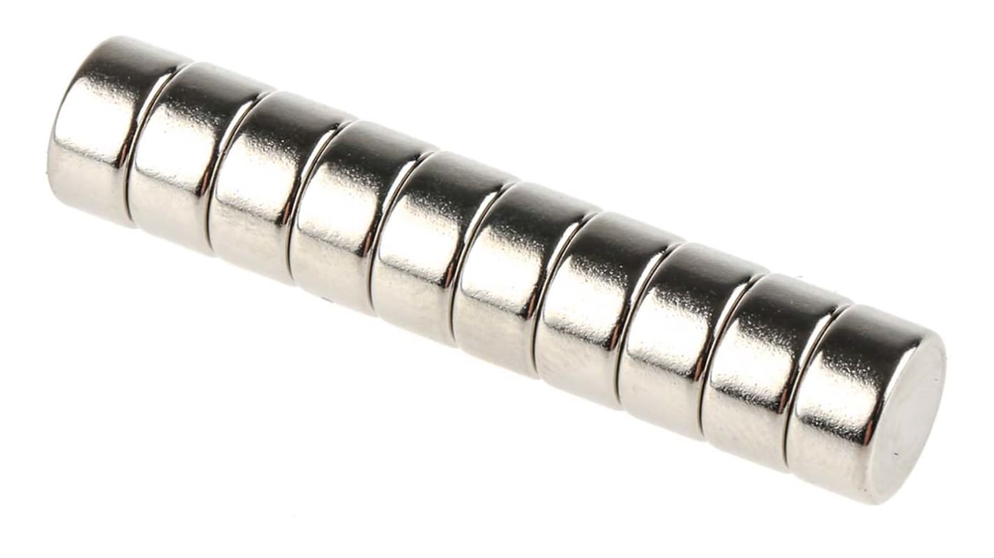 Magnete a disco Eclipse, Ø 8mm spesso 4mm, trazione 1.7kg