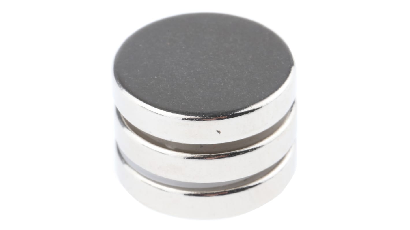 Magnete a disco Eclipse, Ø 15mm spesso 3mm, trazione 2.5kg