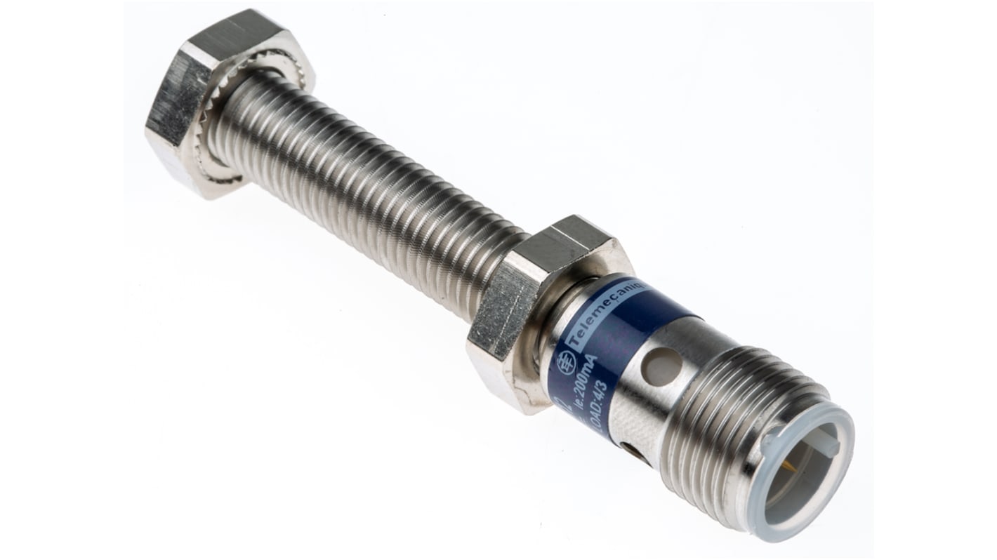 Rs-Online Sensore di prossimità Cilindro filettato Telemecanique Sensors M8 rilevamento 1 5 mm 12 → 48 V c.c