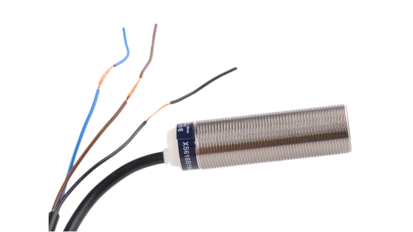 Rs-Online Sensore di prossimità Cilindro filettato Telemecanique Sensors M18 rilevamento 8 mm 12 → 48 V c.c