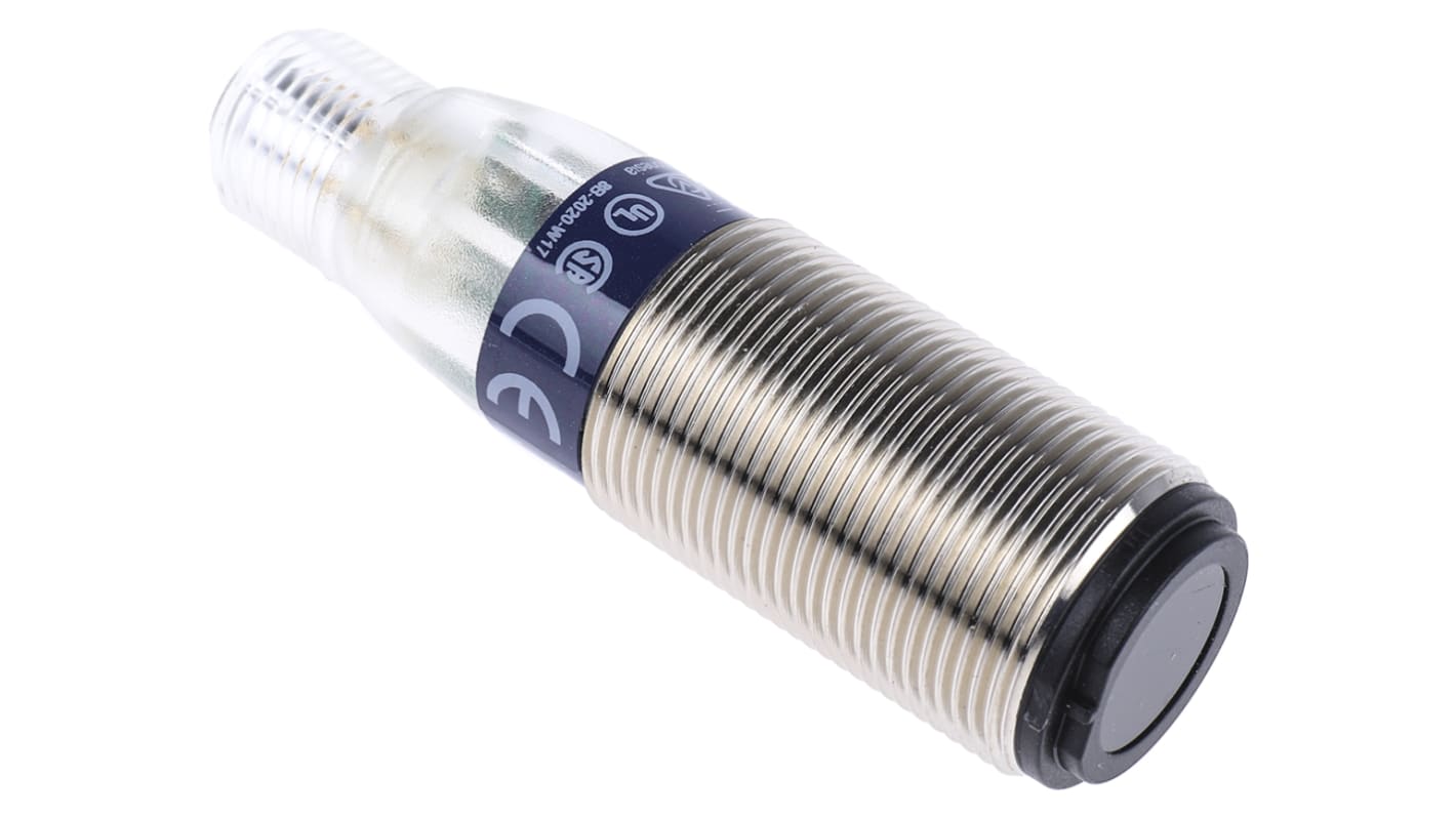 Rs-Online Sensore fotoelettrico Cilindrico Telemecanique Sensors a fascio diretto rilevamento 15 m uscita Relè