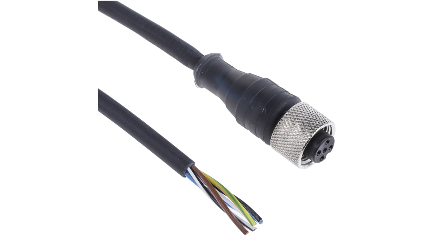 Telemecanique Sensors Straight Female 5 way M12 to Unterminated Sensor Actuator Cable, 5m