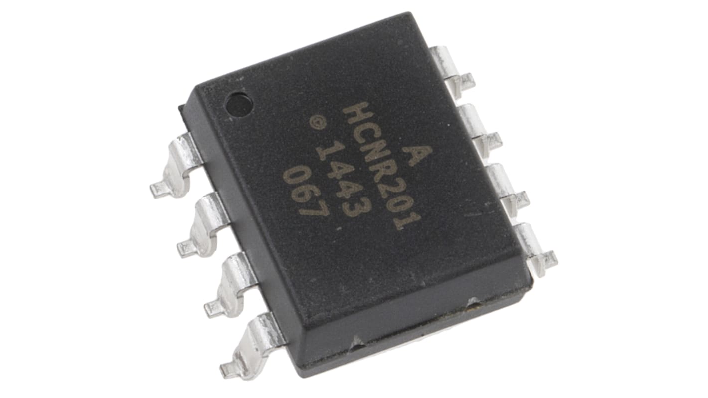 Broadcom, HCNR201-300E DC Input Photodiode Output Optocoupler, Surface Mount, 8-Pin PDIP