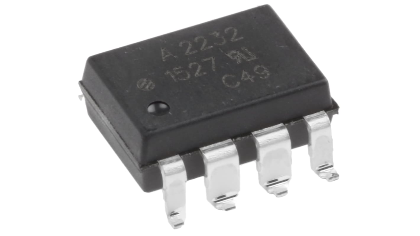 Broadcom, HCPL-2232-300E DC Input Logic Gate Output Dual Optocoupler, Surface Mount, 8-Pin PDIP