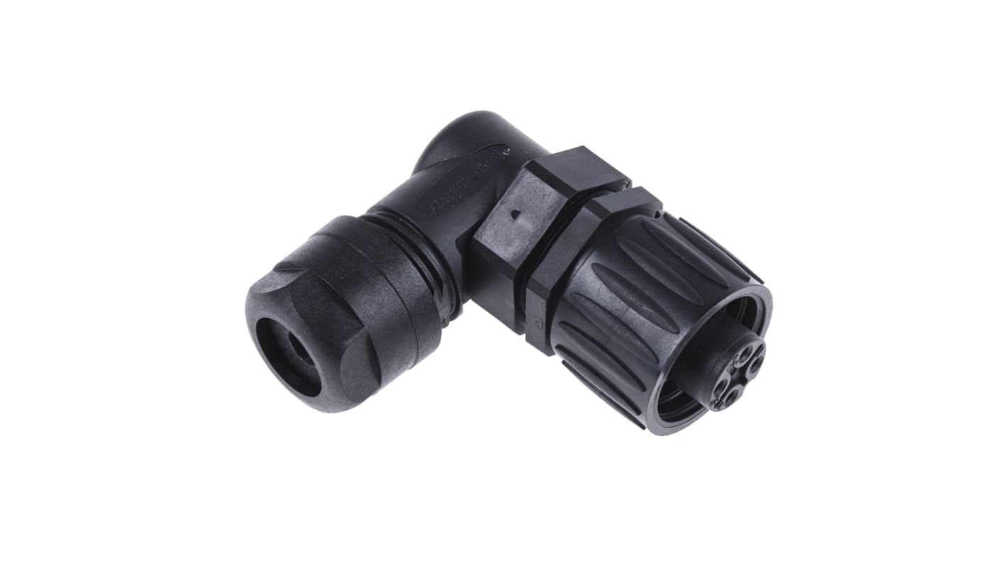 Amphenol Industrial Circular Connector, 3 + PE Contacts, Cable Mount, Socket, Female, IP67, Ecomate M Series