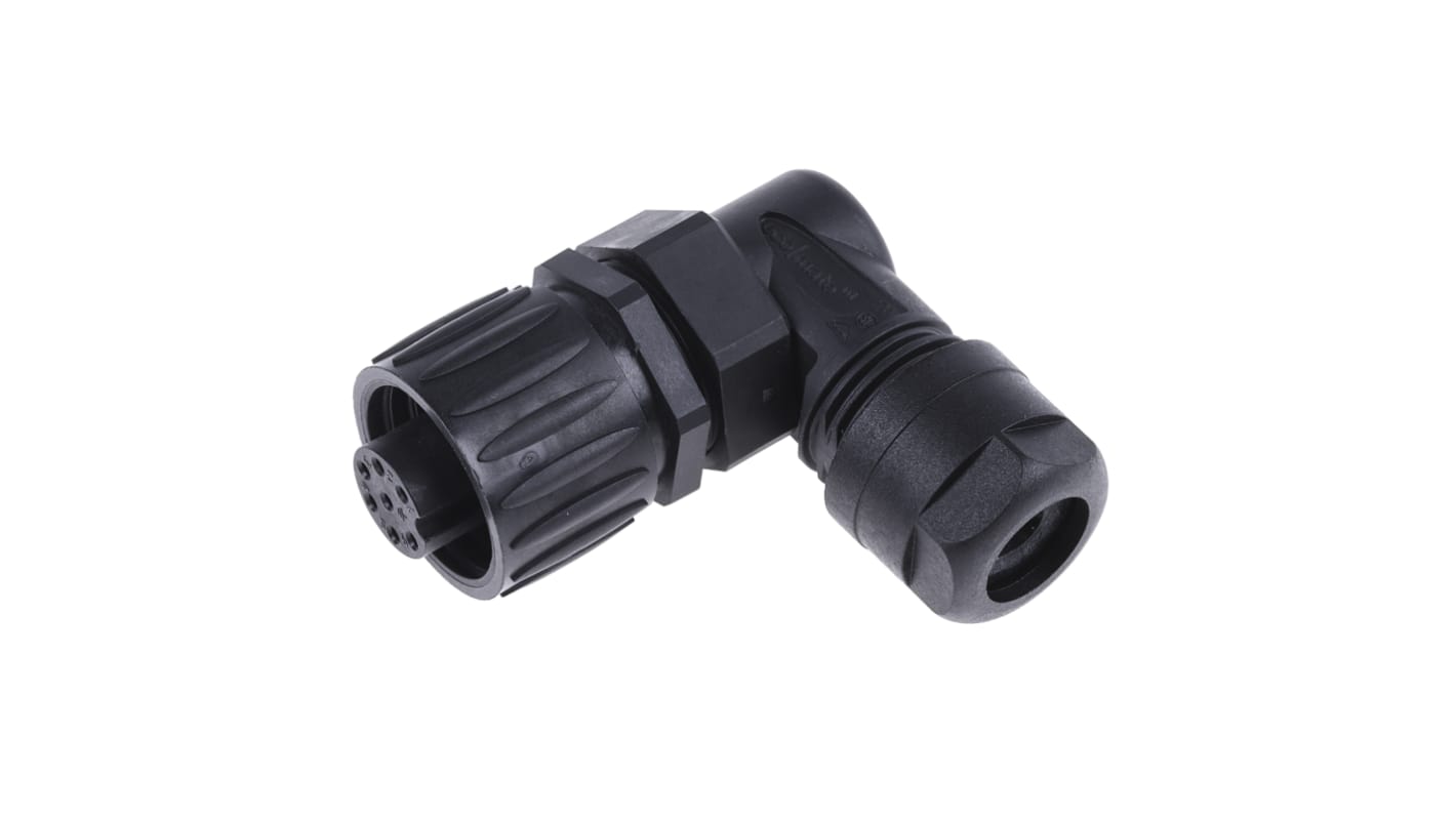Amphenol Industrial Circular Connector, 6 + PE Contacts, Cable Mount, Socket, Female, IP67, Ecomate M Series
