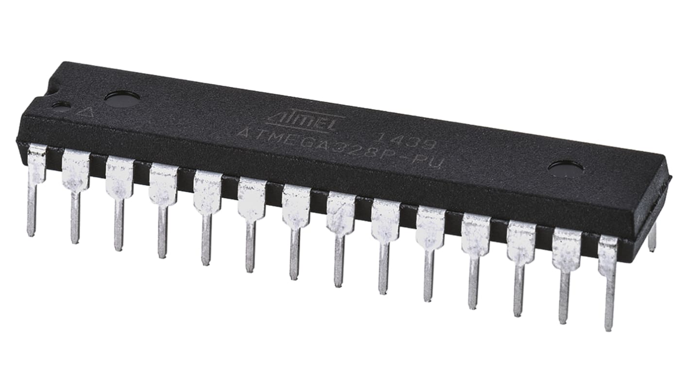 Microchip ATMEGA328P-PU, 8bit AVR Microcontroller, ATmega, 20MHz, 1 kB, 32 kB Flash, 28-Pin PDIP