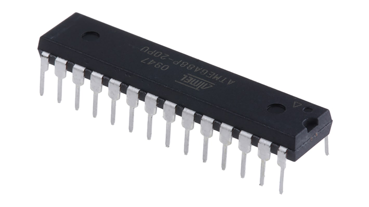 Microcontrollore Microchip, AVR, PDIP, ATmega, 28 Pin, Su foro, 8bit, 20MHz