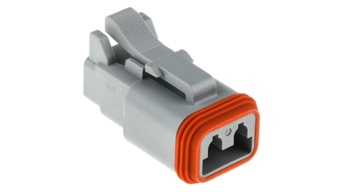 Amphenol Industrial, AT Automotive Connector Plug Cable Mount 2 Way AT06-2S