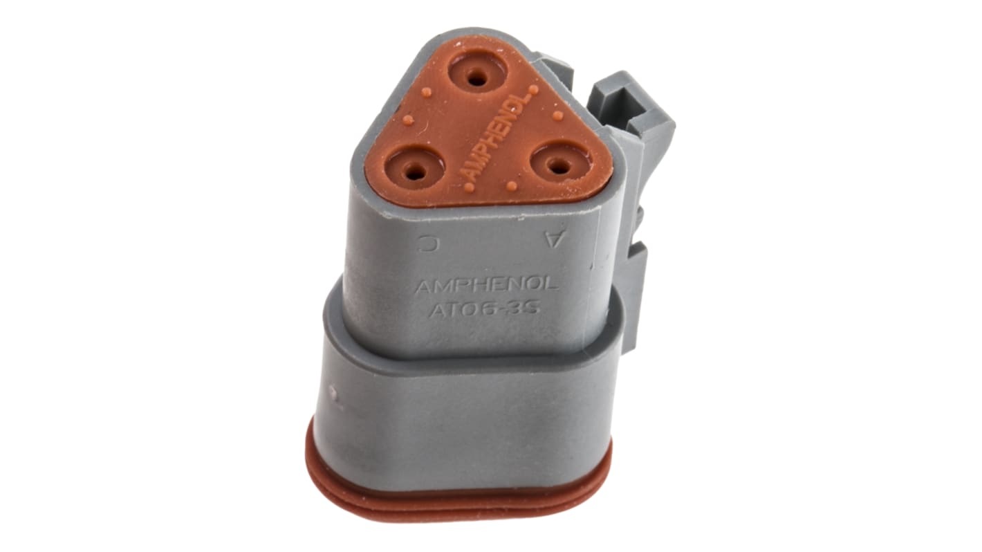 Connettore automotive Amphenol Industrial, Maschio, 3 vie, Montaggio su cavo