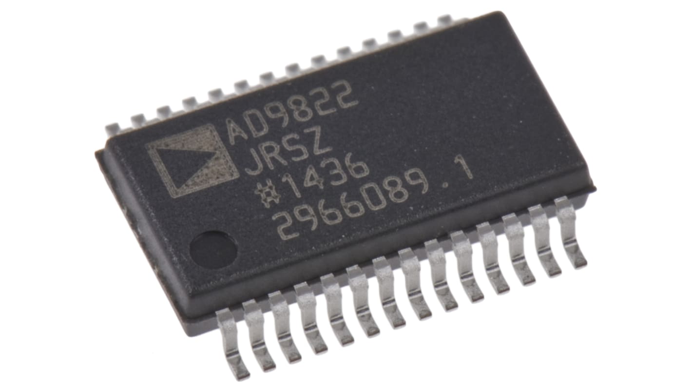 AD9822JRSZ,Analogue Front End IC, 3-Channel 14 bits, 15000ksps SPI, 28-Pin SSOP